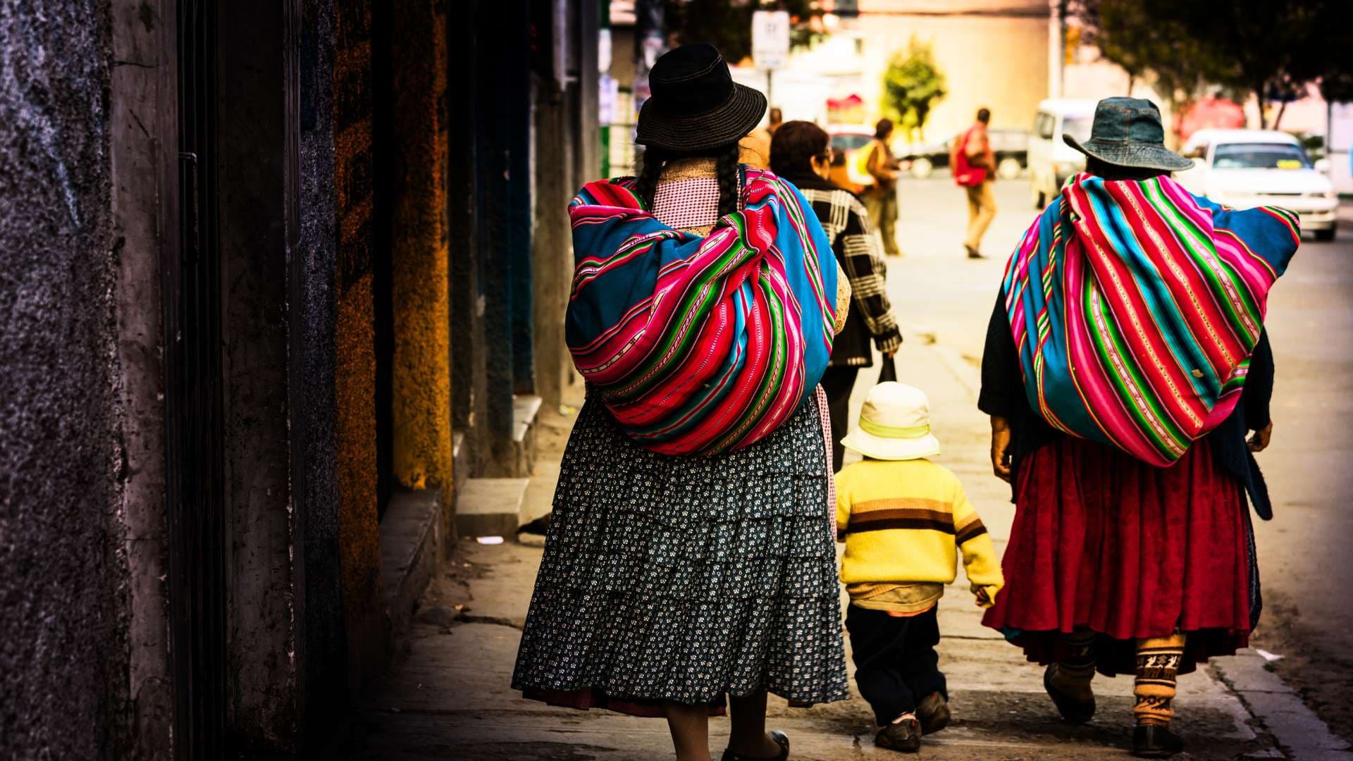 cholitas na bolívia em la paz